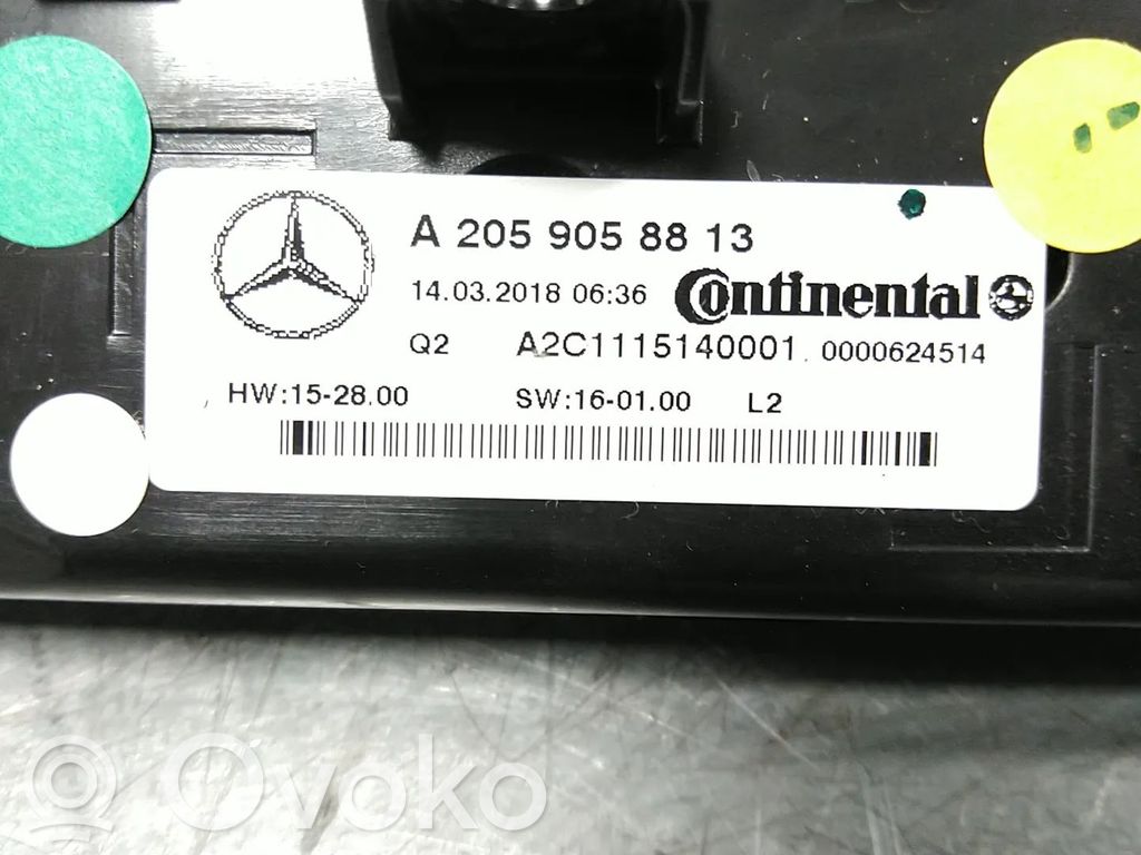 Mercedes-Benz GLC C253 Centralina del climatizzatore