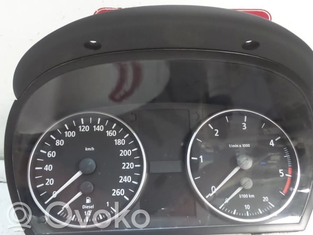 BMW 3 E90 E91 Speedometer (instrument cluster) 