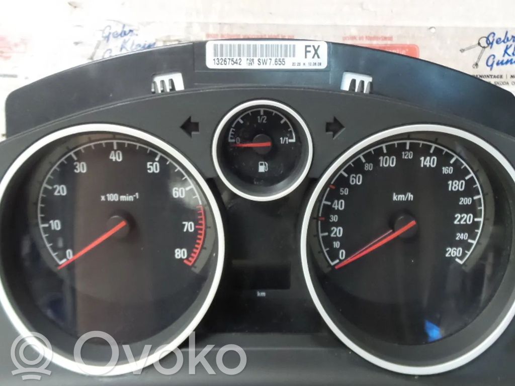 Opel Astra H Vitezometru (grup de instrumente) 