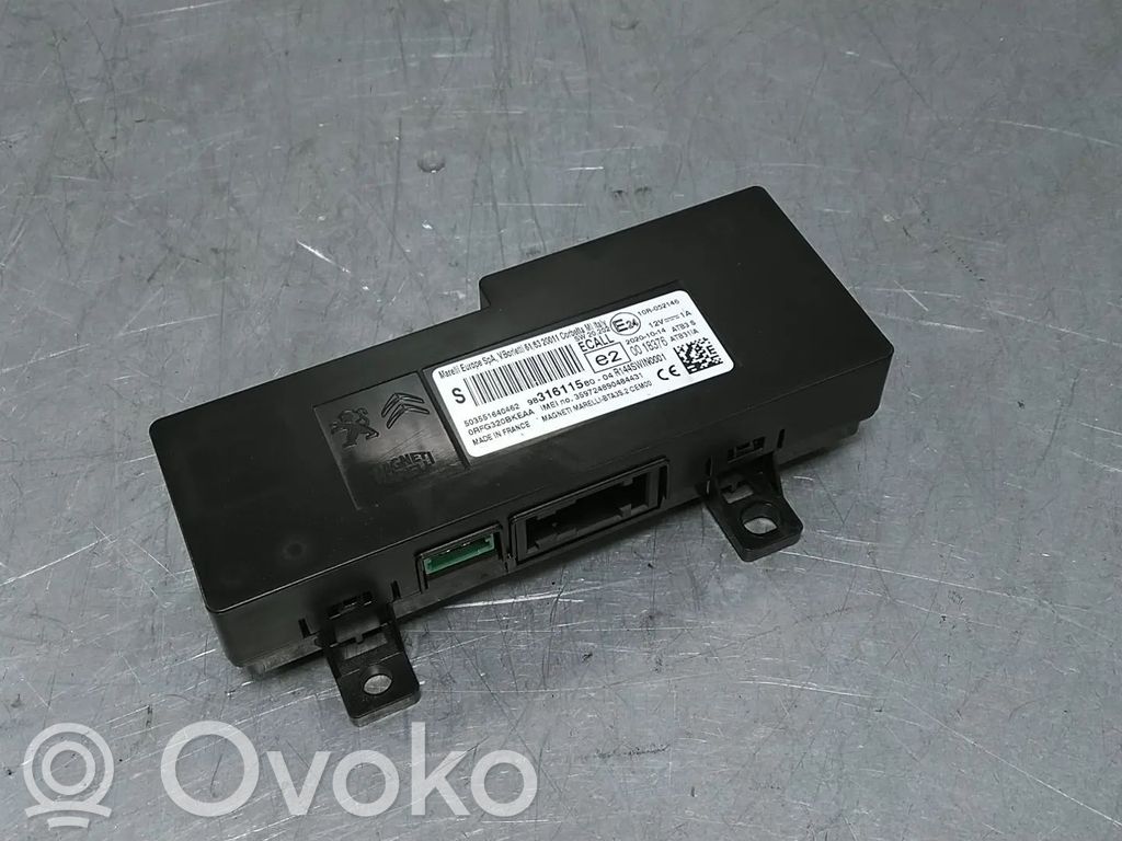 Unité de commande, module téléphone   9831611580,9839316980