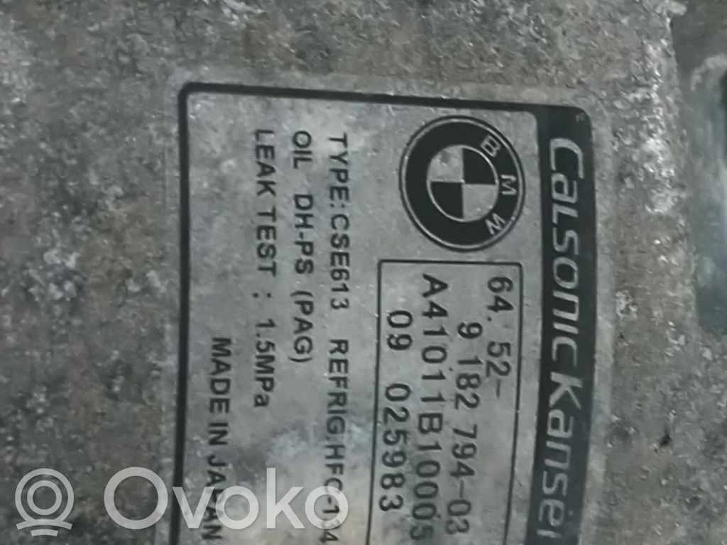 Air conditioning (A/C) compressor (pump)   9182794,64529156820,64529182794,9156820
