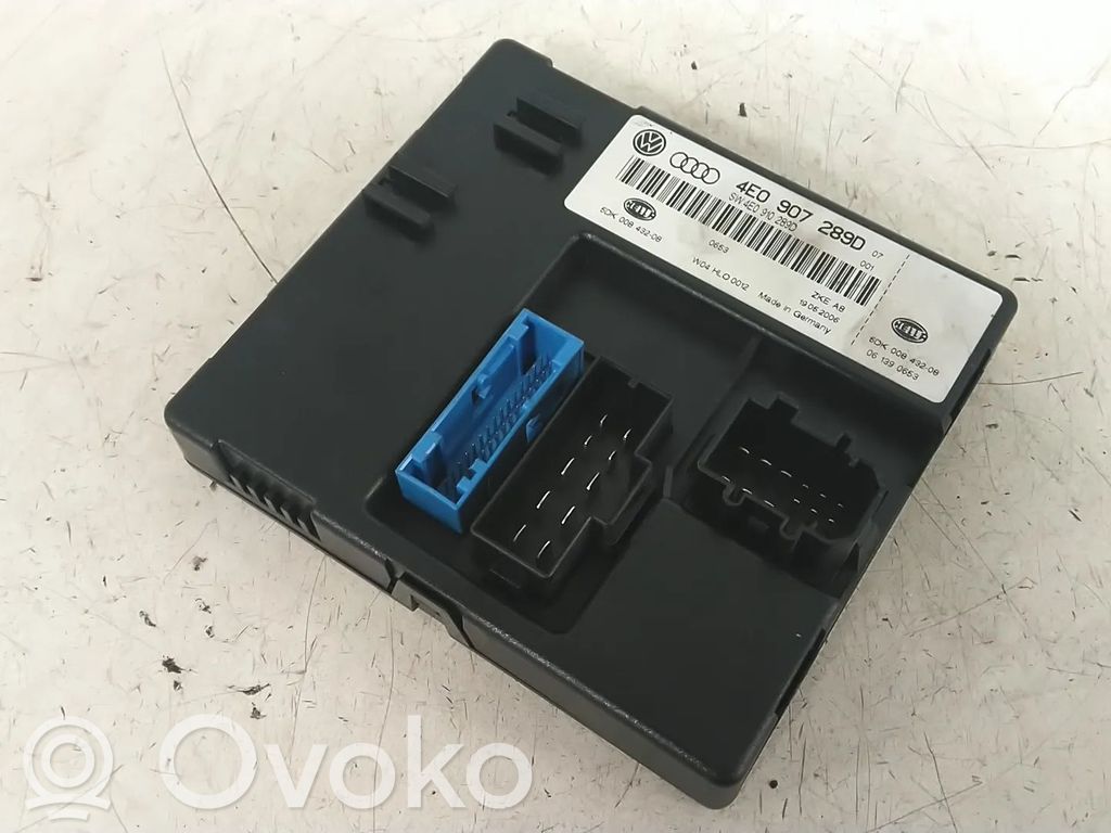 Модуль управления BSM   4E0907289D,4E0907289,4E0910289,4E0910289A,4E0910289B,4E0910289D,BPK