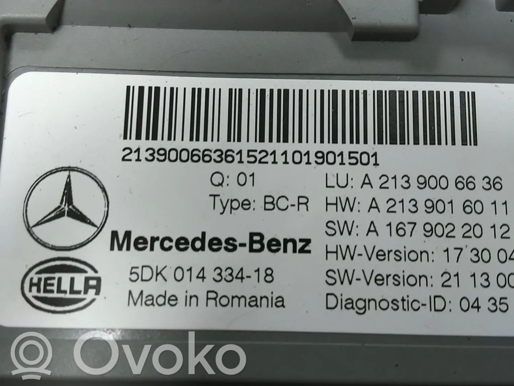 Mercedes-Benz E W213 Moduł / Sterownik BSM 