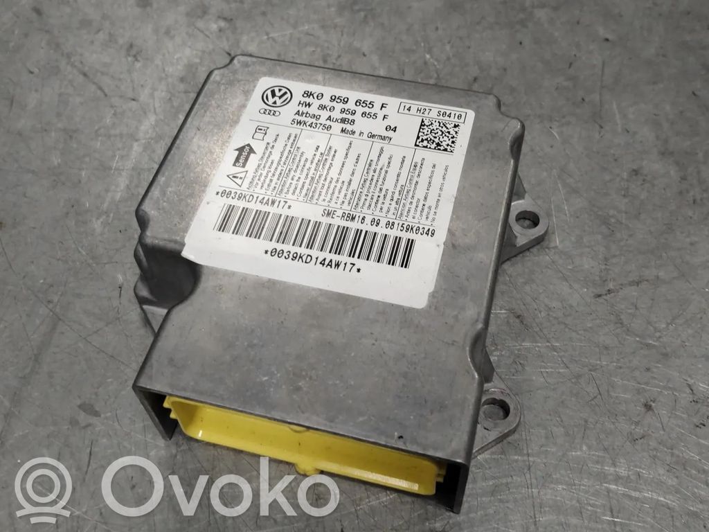 Audi A4 S4 B8 8K Centralina/modulo airbag 