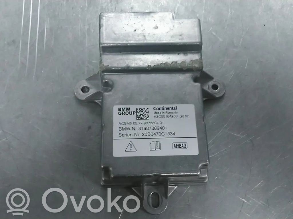 BMW 3 G20 G21 Centralina/modulo airbag 
