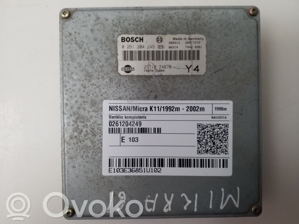 Nissan Micra Engine control unit/module 
