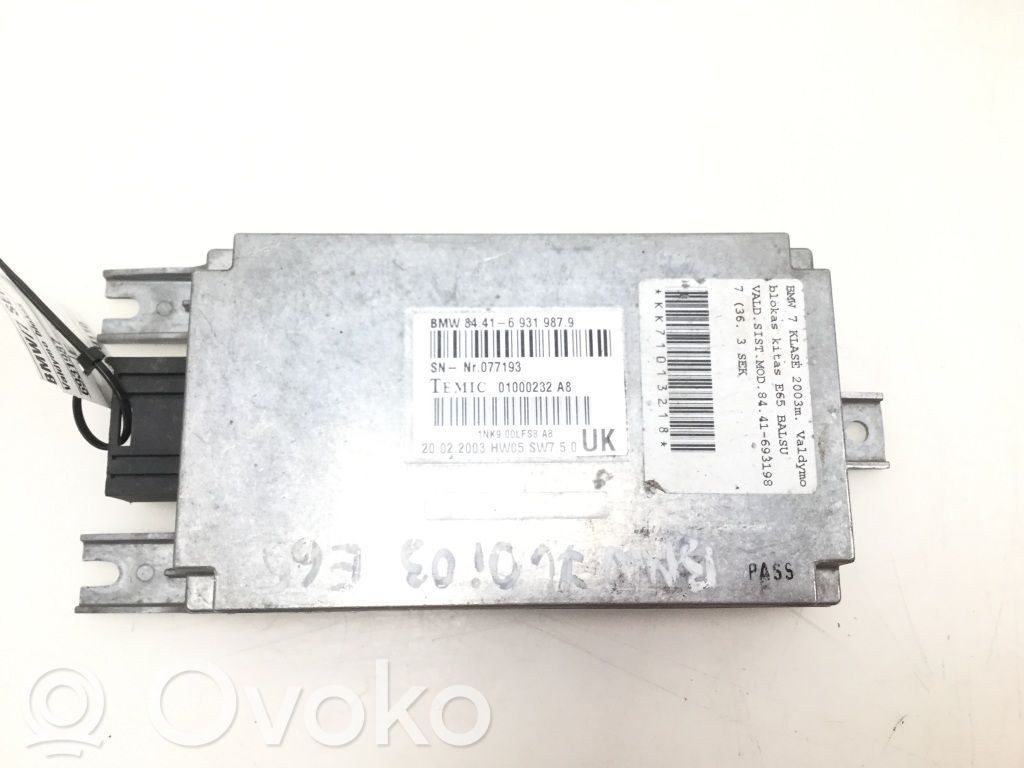 BMW 7 E65 E66 Other control units/modules 