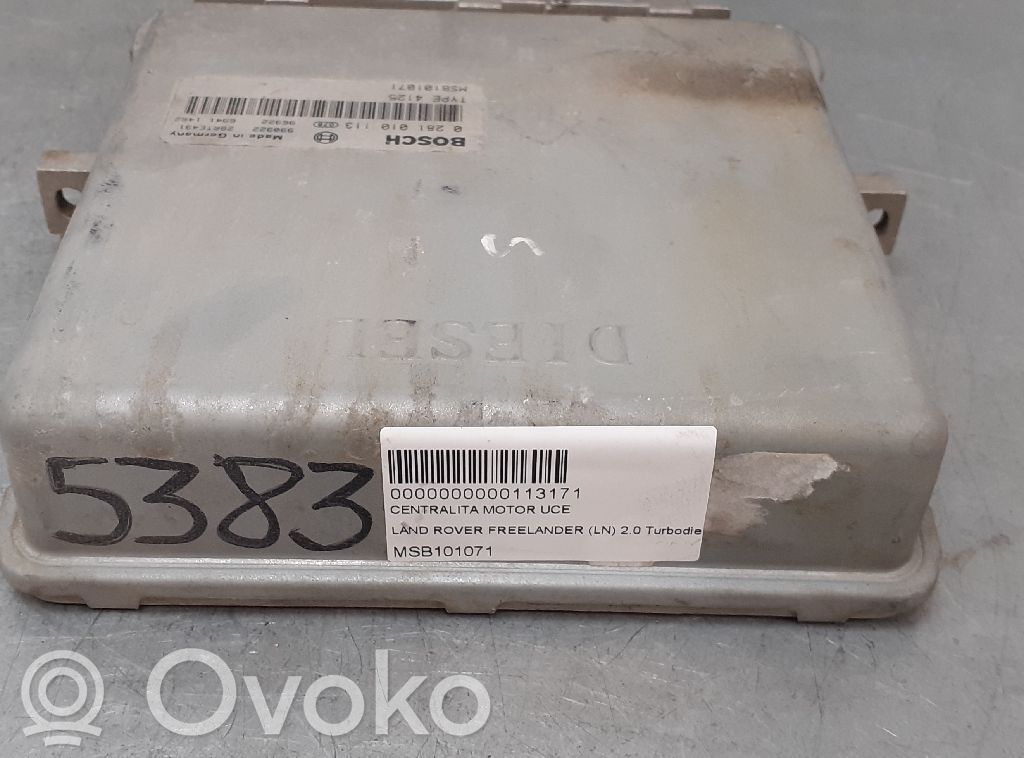 Unidad de control/módulo del motor   MSB101071