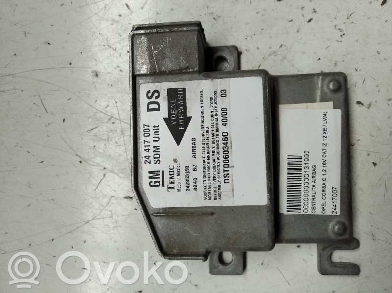 Module de contrôle airbag   24417007