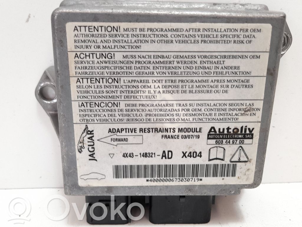 Airbag control unit/module   4X4314B321AD