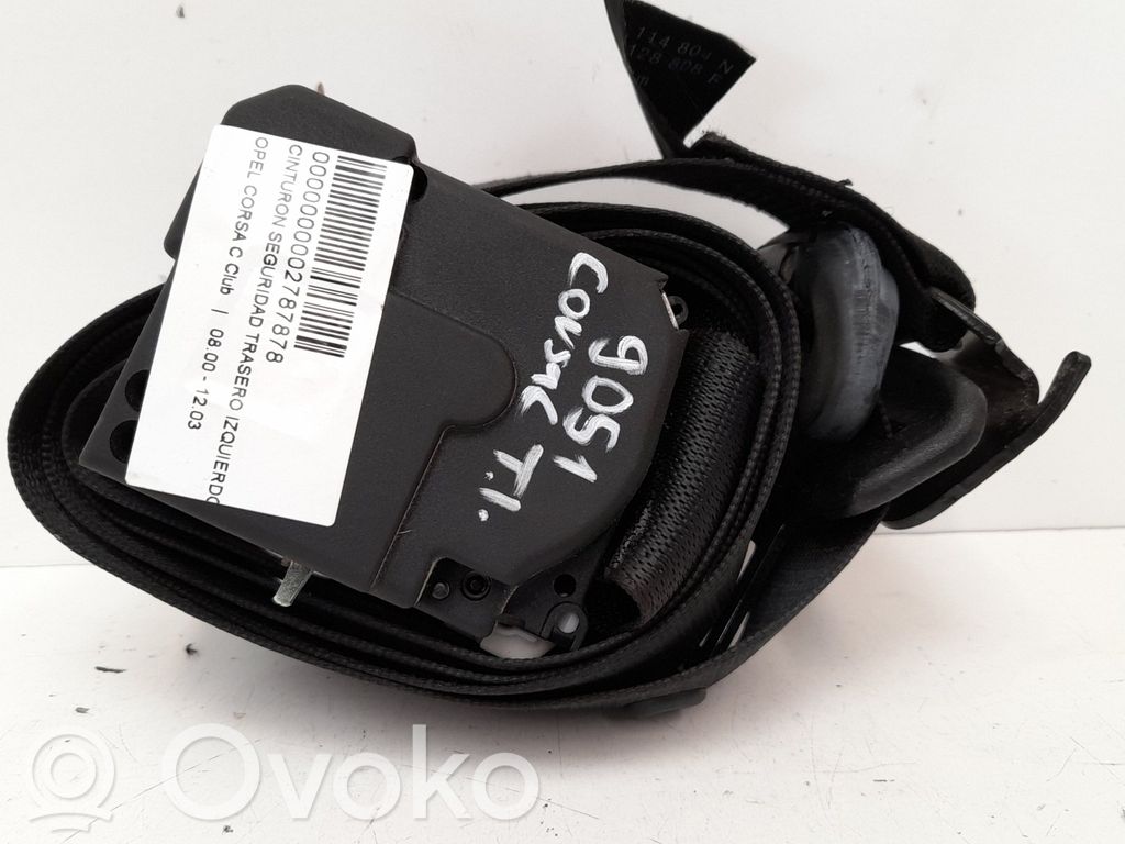 Opel Corsa C Cinturón trasero 