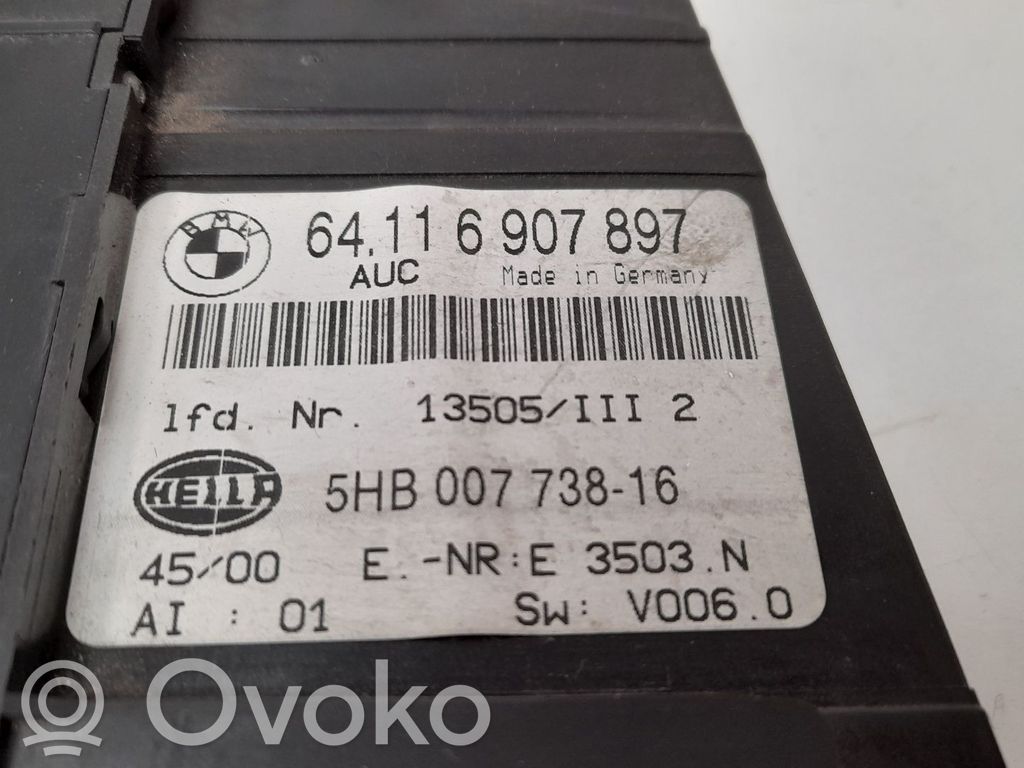 Unidad de control climatización   64116907897