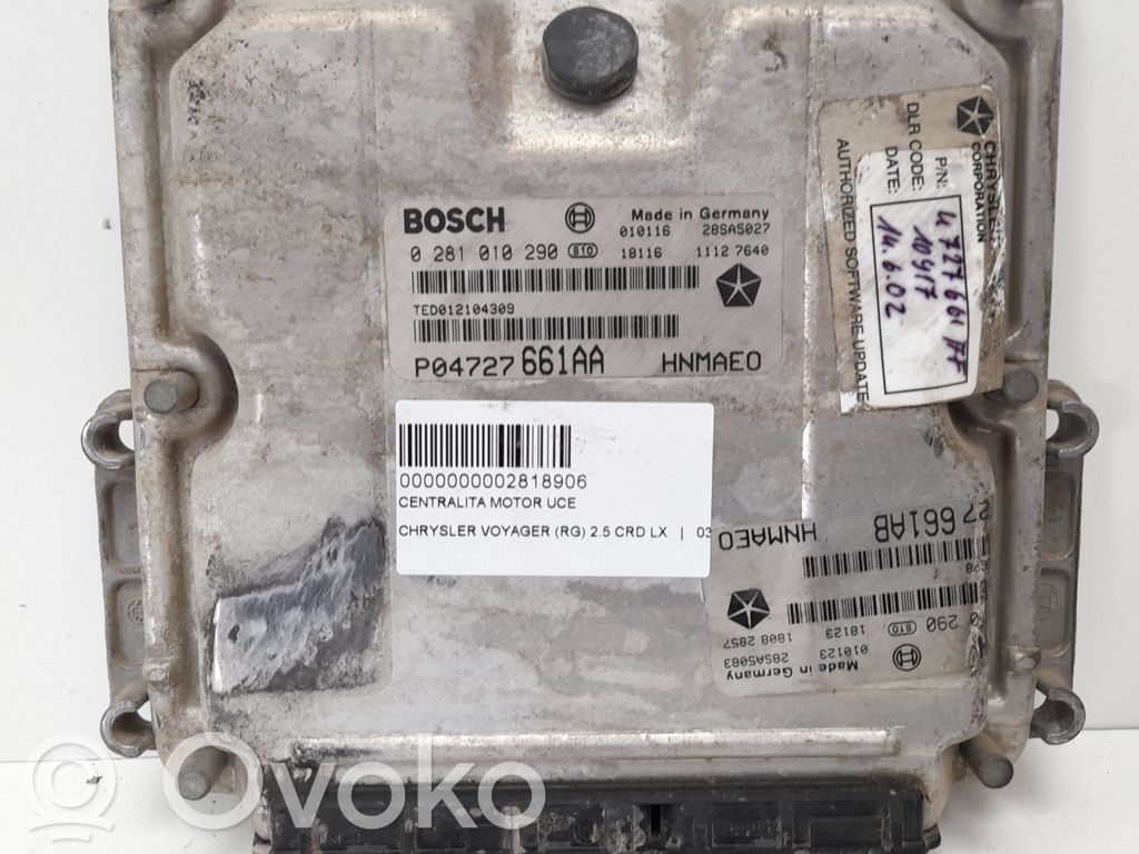 Chrysler Voyager Unitate/modul de control motor 