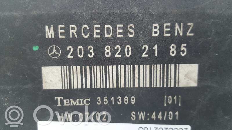 Mercedes-Benz C W203 Centralina/modulo chiusura centralizzata portiere
