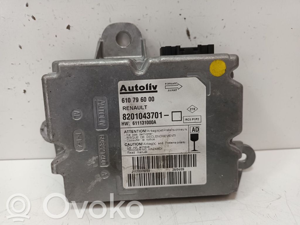 Renault Clio III Centralina/modulo airbag 