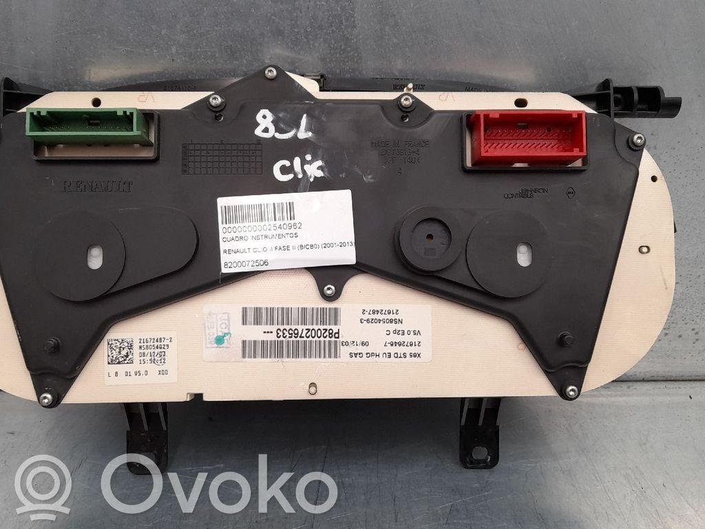 Renault Clio II Спидометр (приборный щиток) 