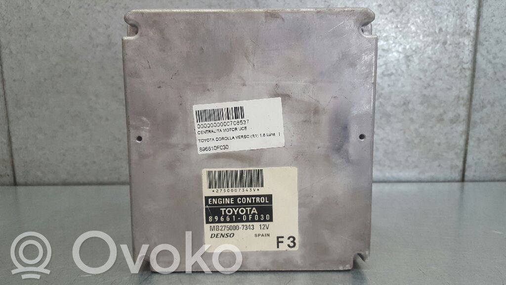 Toyota Corolla Verso AR10 Centralina/modulo del motore 