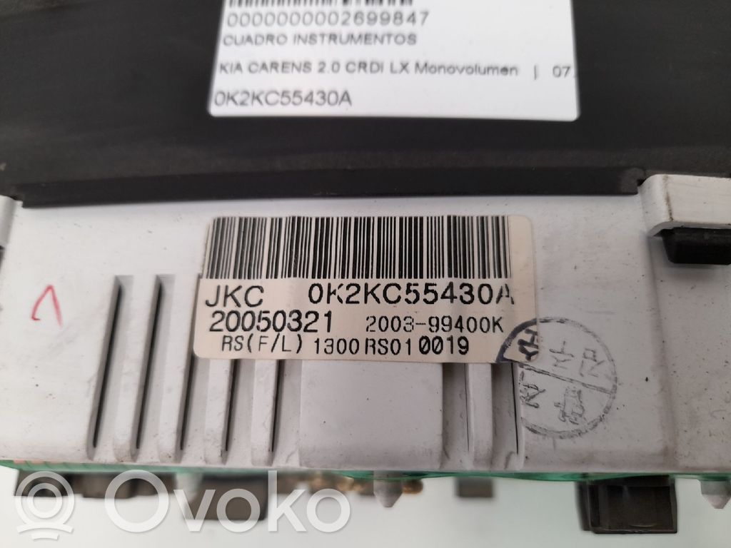 KIA Carens I Vitezometru (grup de instrumente) 