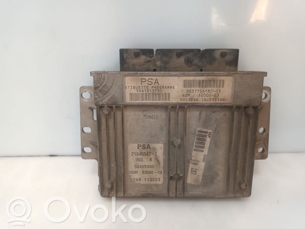 Peugeot 206 Unitate/modul de control motor 