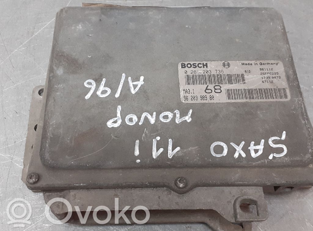 Unidad de control/módulo del motor   9620398980