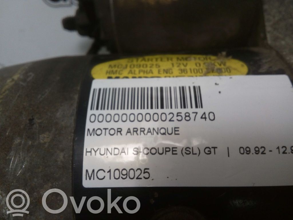 Hyundai Scoupe Motor de arranque 