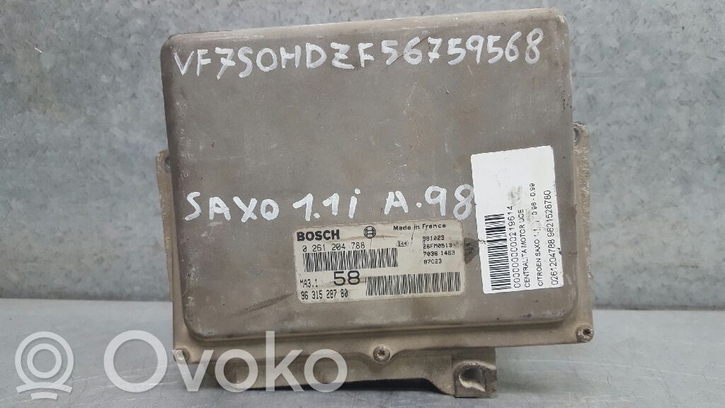 Unidad de control/módulo del motor   9631528780