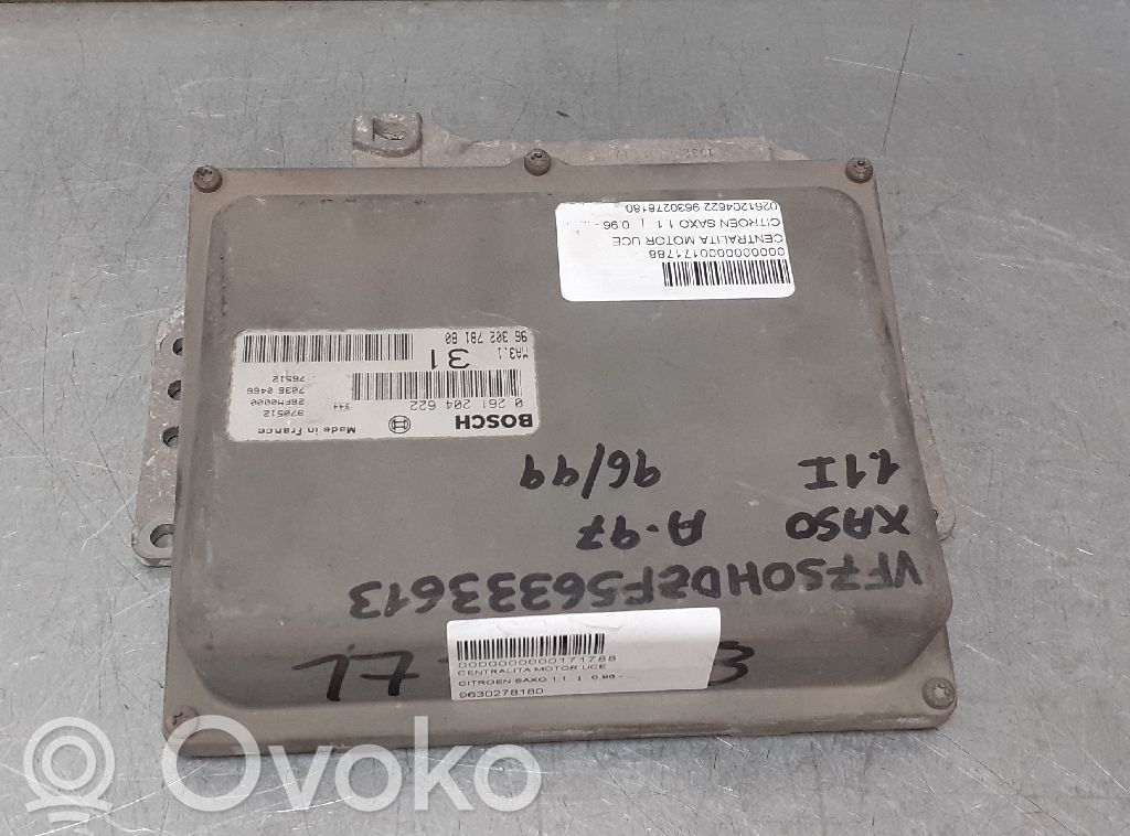 Citroen Saxo Unidad de control/módulo del motor