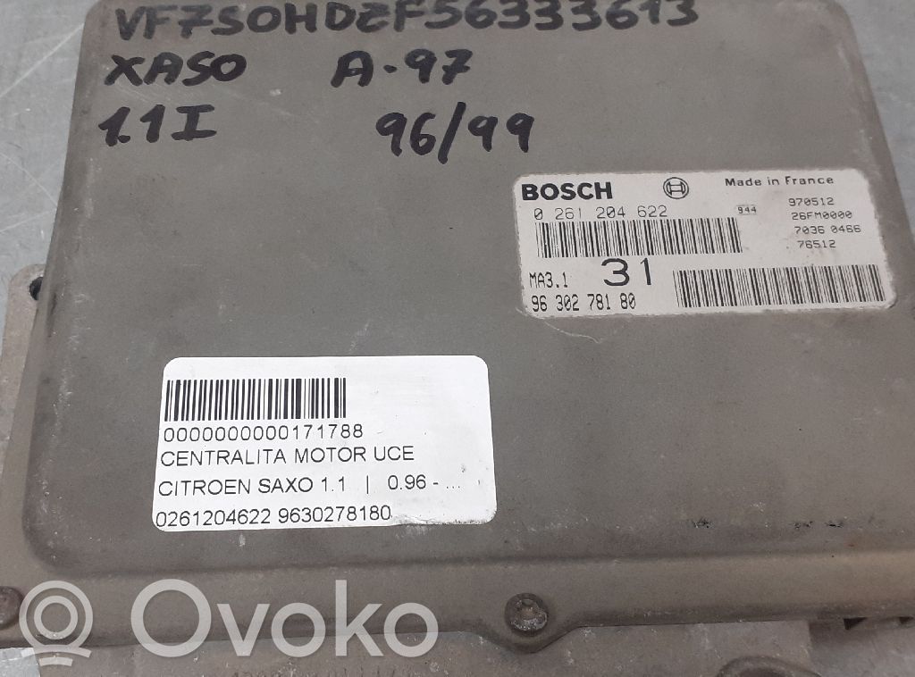 Unidad de control/módulo del motor   9630278180
