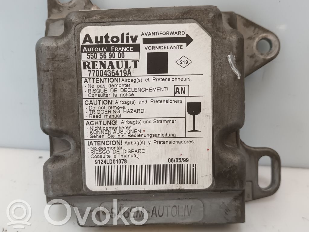 Renault Megane I Turvatyynyn ohjainlaite/moduuli 