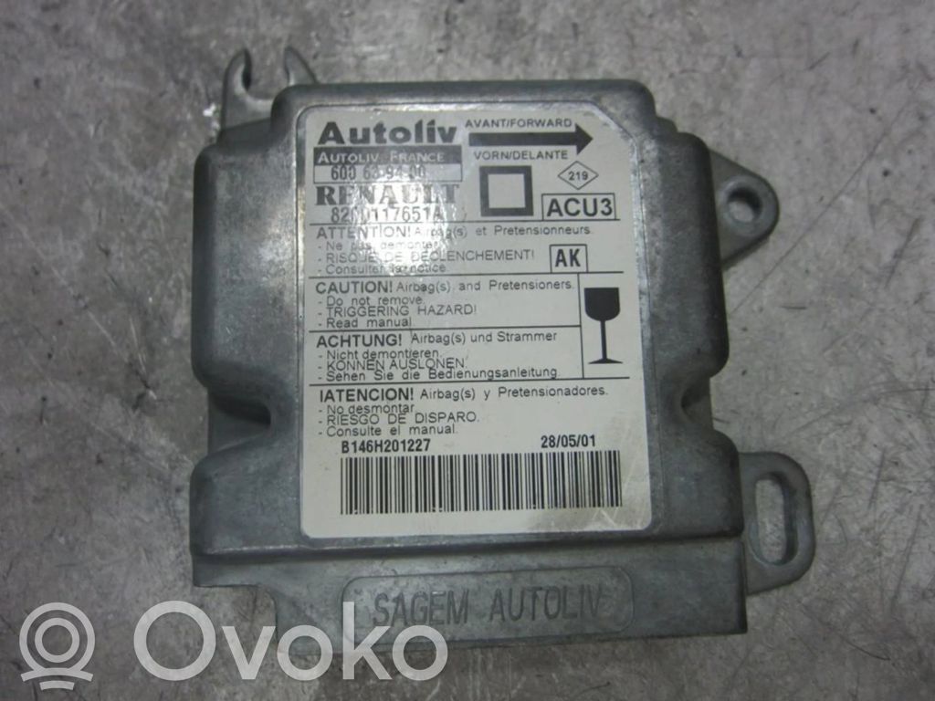 Renault Megane II Unitate/modul de comandă airbaguri 