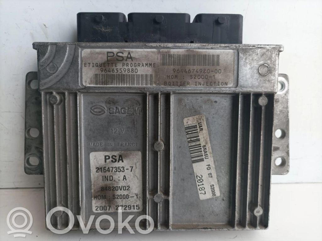 Citroen C4 I Picasso Centralina/modulo motore ECU