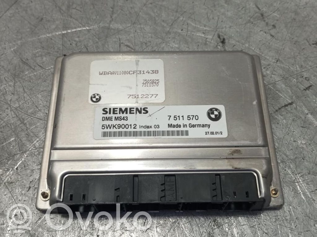BMW 3 E46 Centralina/modulo motore ECU 