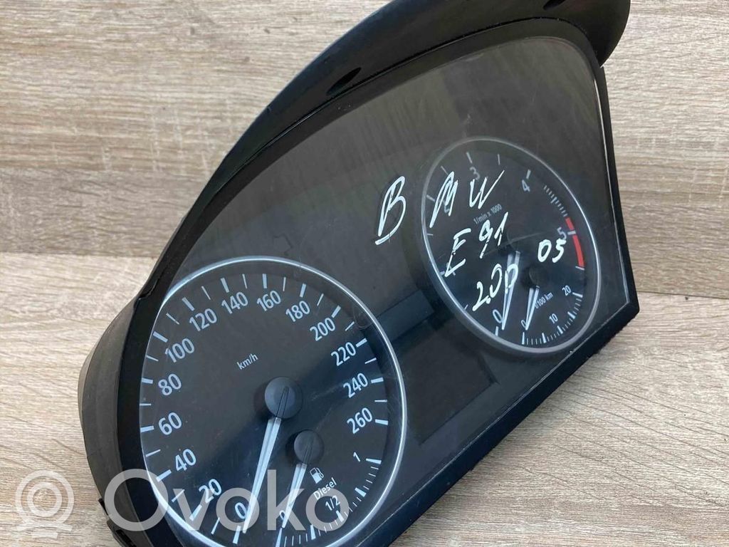 BMW 3 E90 E91 Speedometer (instrument cluster) 