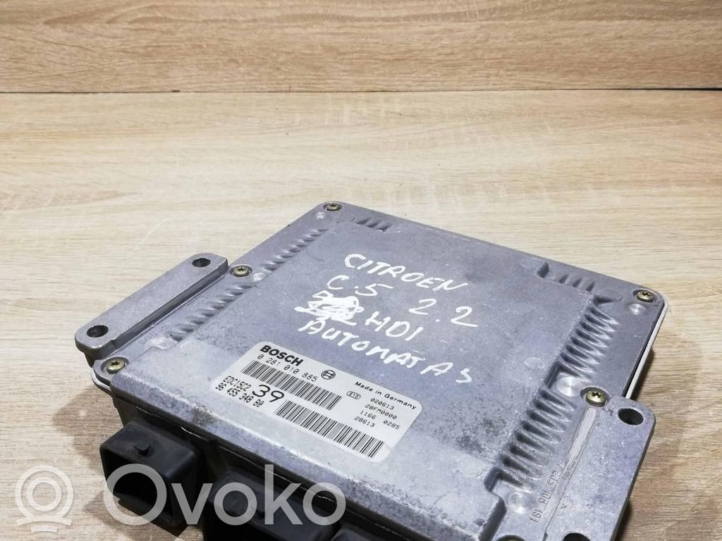 Engine control unit/module ECU   9645534880,0281010885