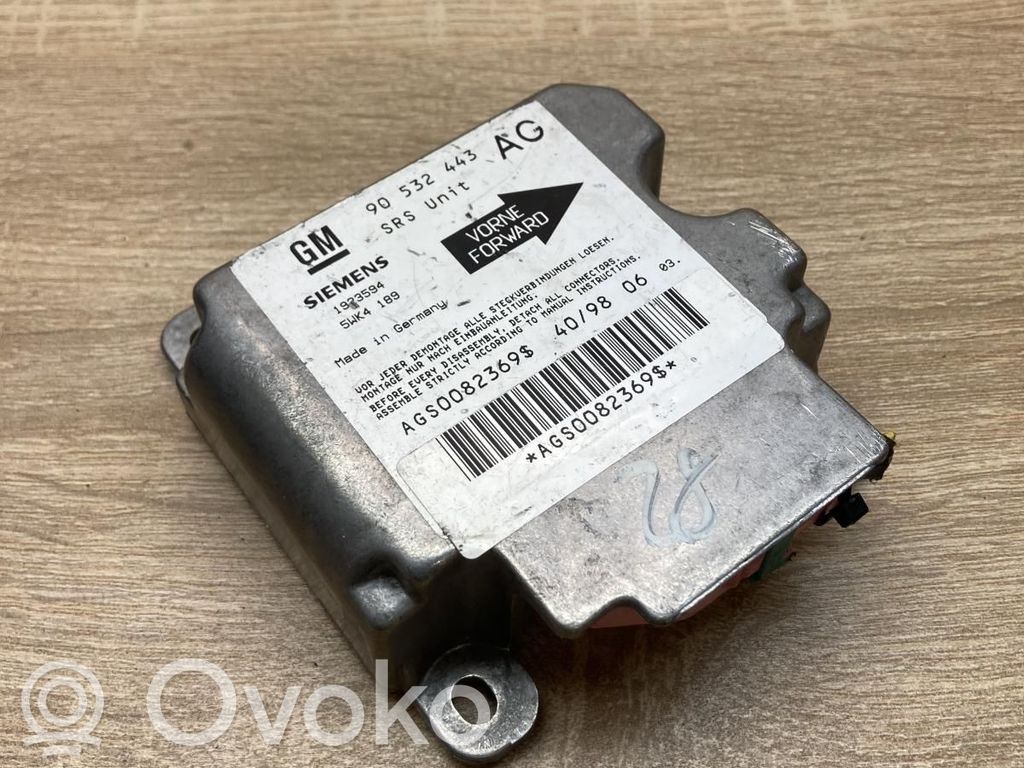 Opel Corsa B Airbag control unit/module 