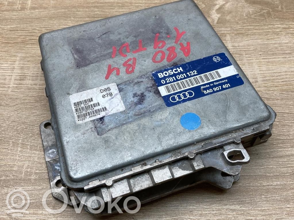 Engine control unit/module ECU   8A0907401,0281001132