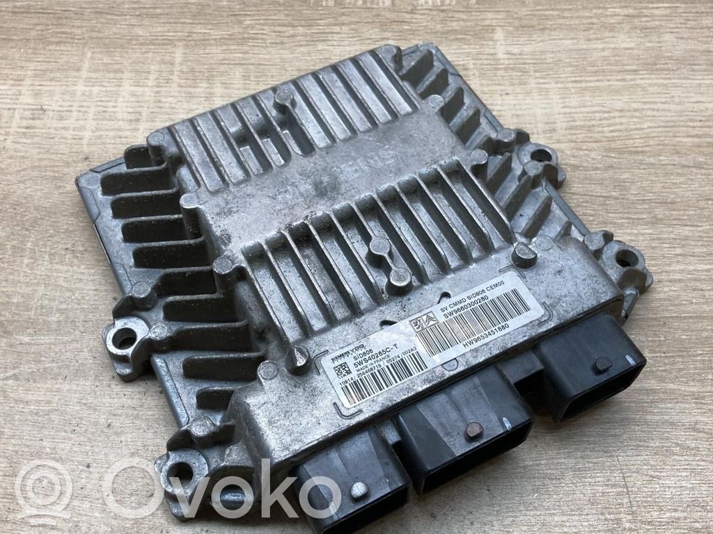 Citroen C3 Komputer / Sterownik ECU silnika 