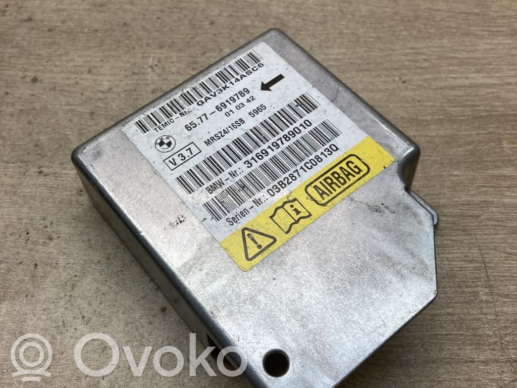 Airbag control unit/module   6919789,MRSZ416SB,V37