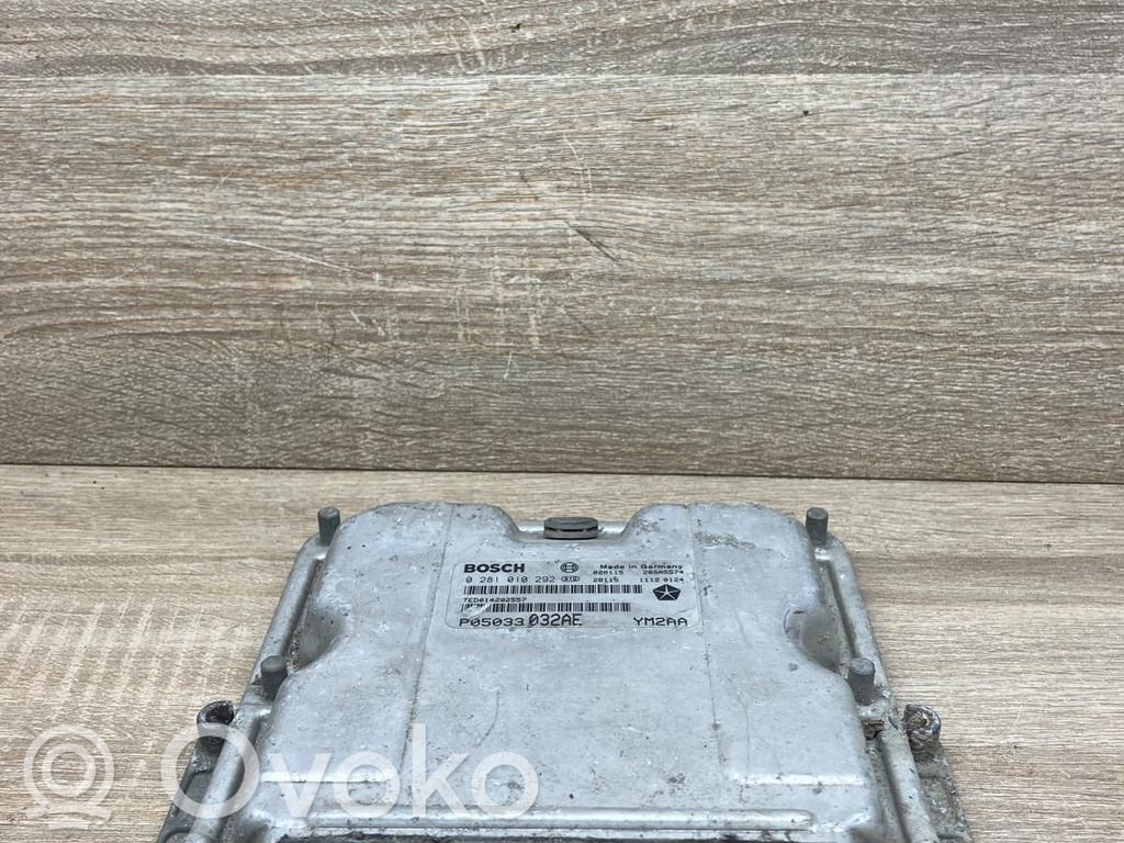 Engine control unit/module   P05033032AE,0281010292