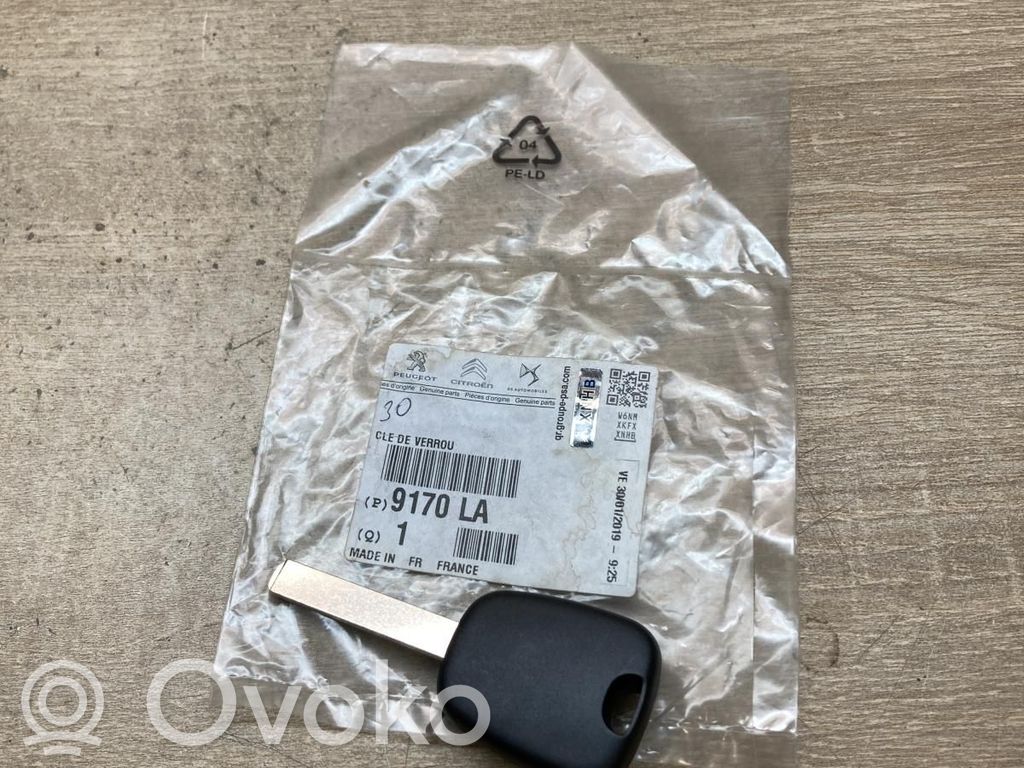 Citroen DS4 Ignition key/card 