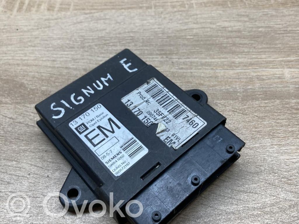 Opel Signum Unitate/modul comandă uși 