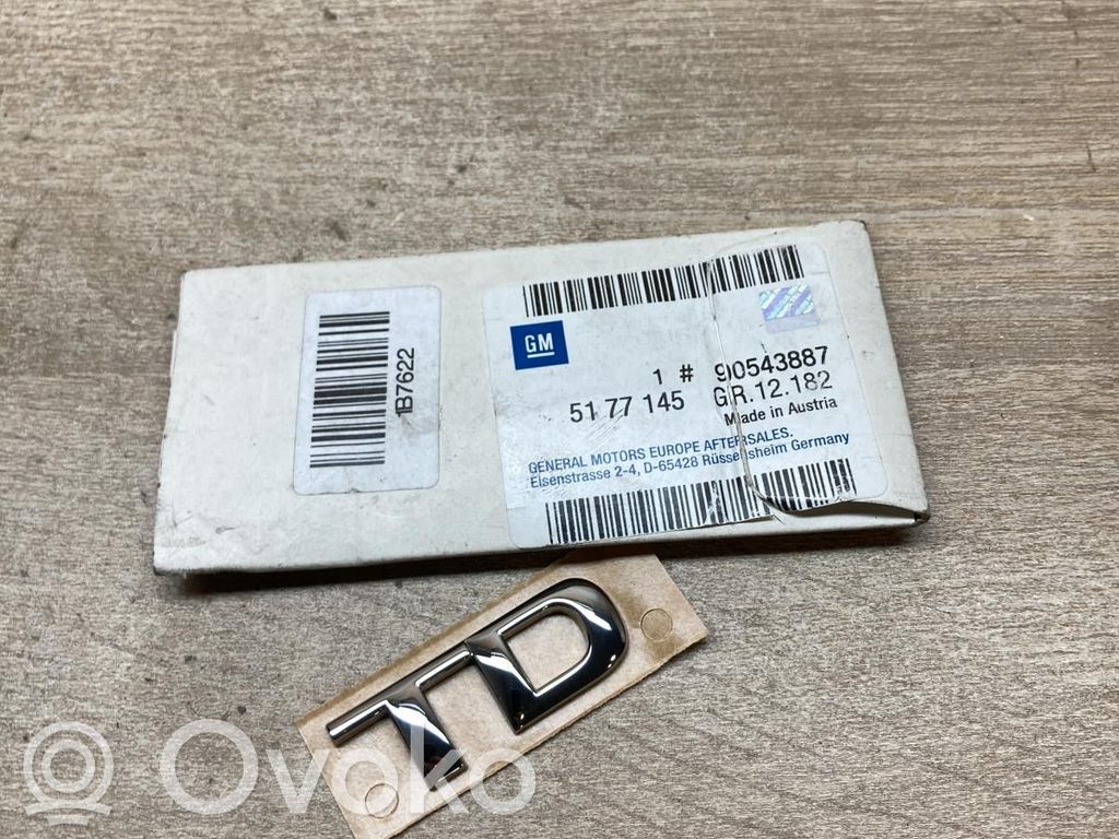Opel Astra G Siglă fabricant/litere model 