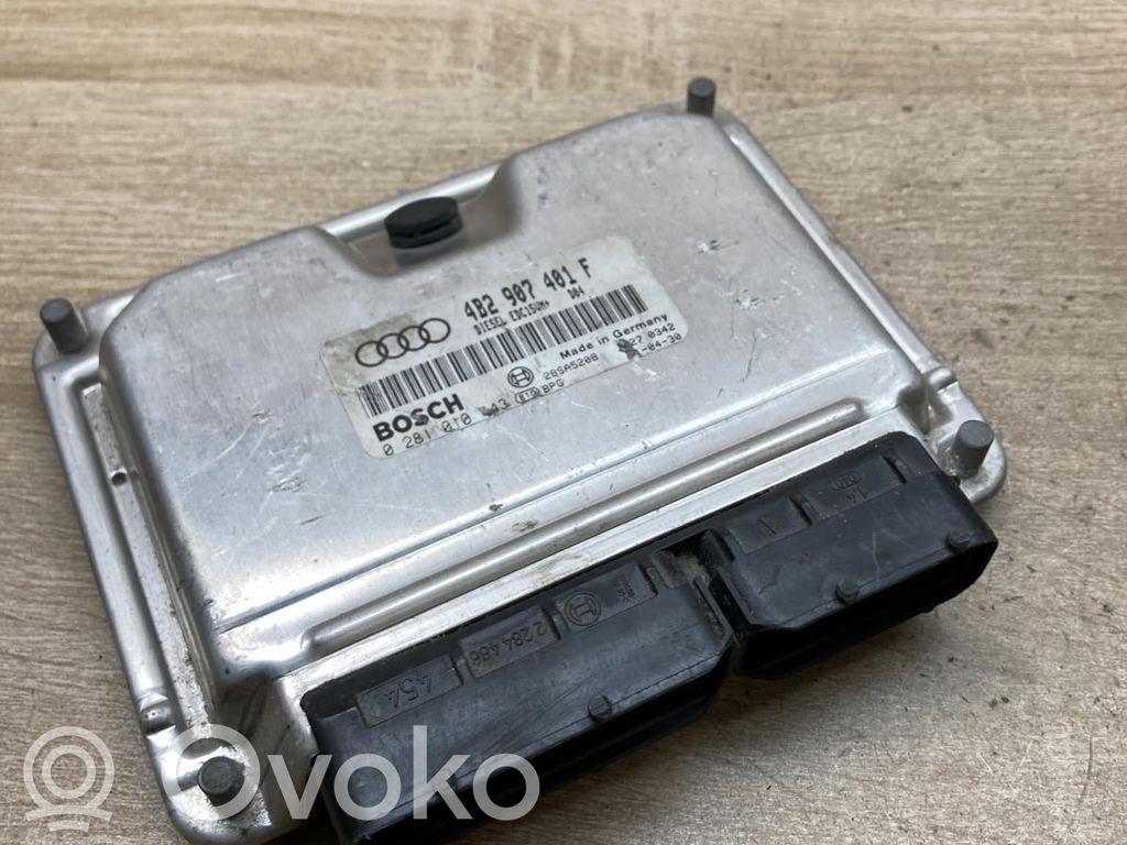 Engine control unit/module ECU   4B2907401F,0281010443