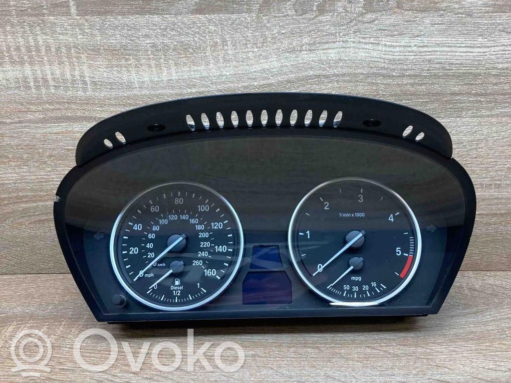 BMW 5 E60 E61 Compteur de vitesse tableau de bord 