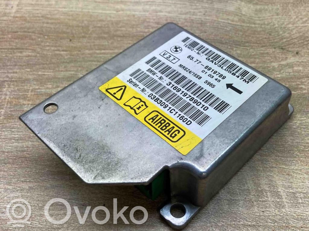 Airbag control unit/module   6919789,MRSZ416SBUSED,V37