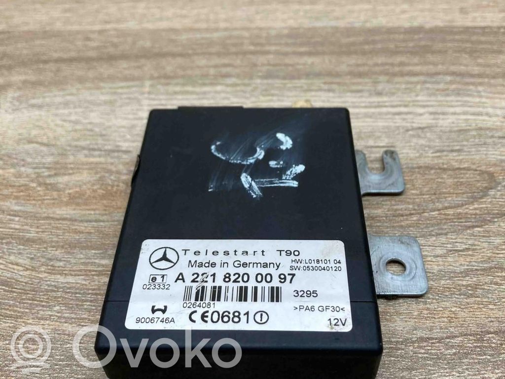 Mercedes-Benz S W221 Unitate/modul control încălzire auxiliară 