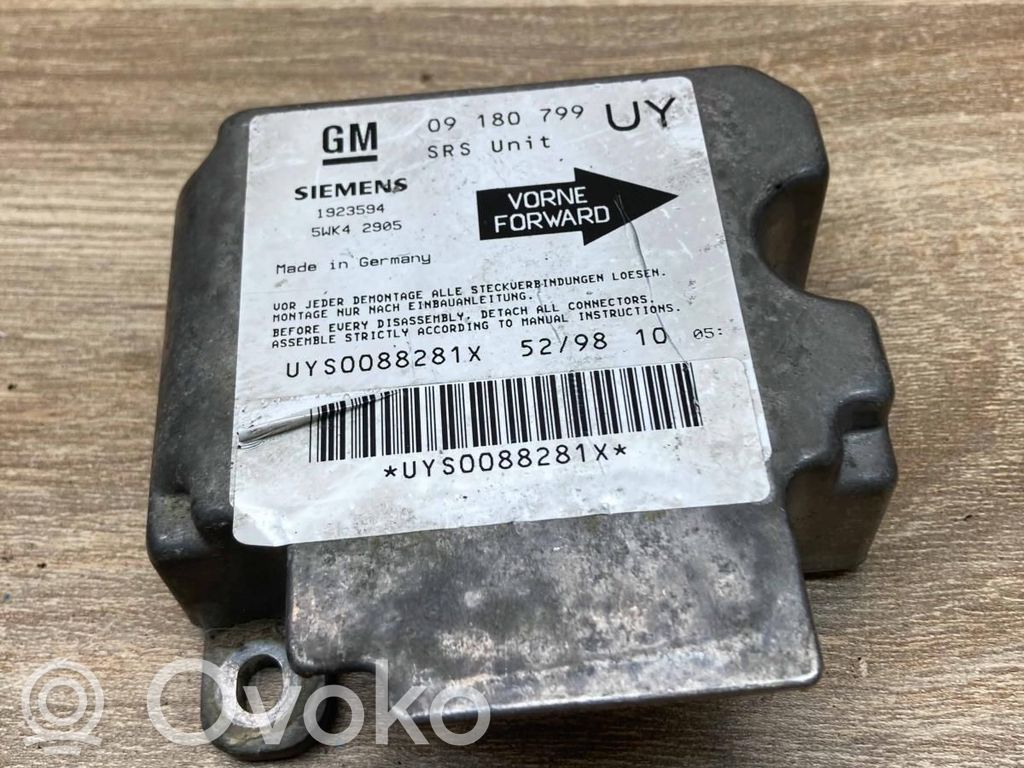 Opel Astra G Centralina/modulo airbag 