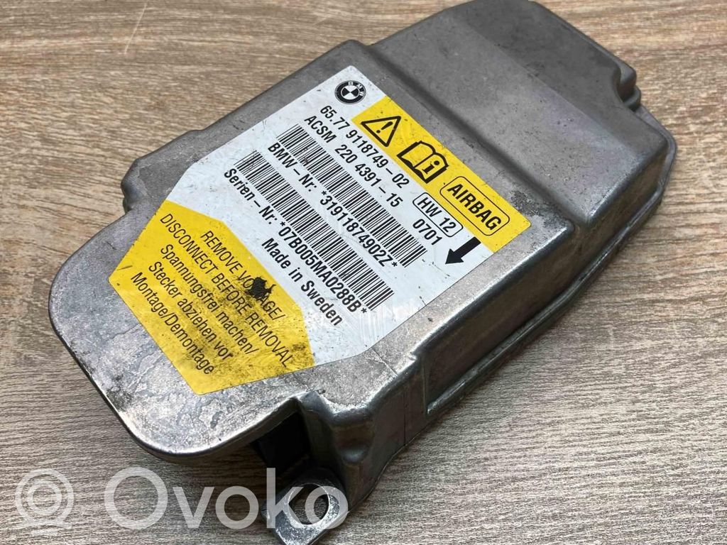 BMW 5 E60 E61 Sterownik / Moduł Airbag 