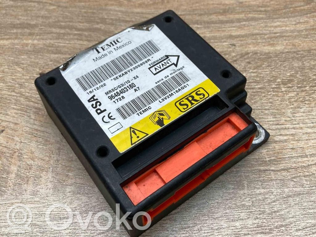 Module de contrôle airbag   9648403180