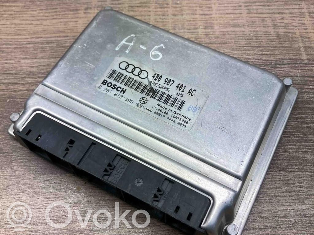 Engine control unit/module ECU   4B0907401AC,0281010399